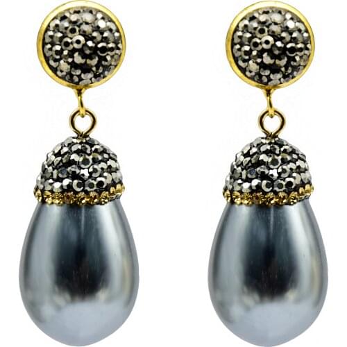 YM SHIPIN shell earrings classic water drop earrings for women charm vintage handmade trendy 2019 fashion jewelry girl