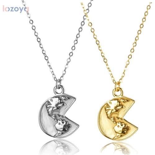 LOZOYA 100% 925 Sterling Silver Gold Necklace 2021 Fine Irregular Coins Charm Pendant Jewelry For Rock Punk Notch Gap Jewels