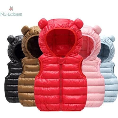 Spring Baby Vest for girls Kids Sleeveless Jacket for boys newborn baby girls Clothes Outerwear Cotton Soild Color Waistcoat2020