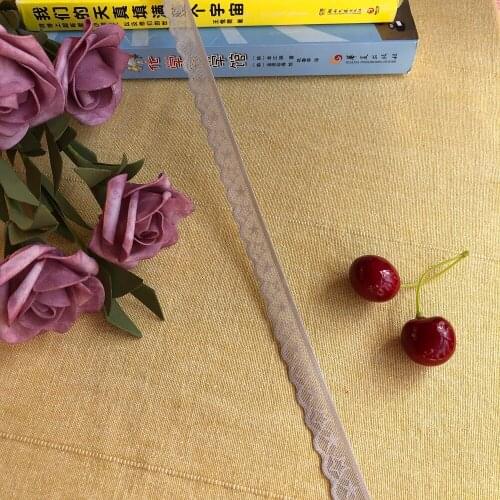 1.5cm LS1071 woven cotton lace trim diy sewing curtain craft decoration baby gray baby cotton trim lace ribbon