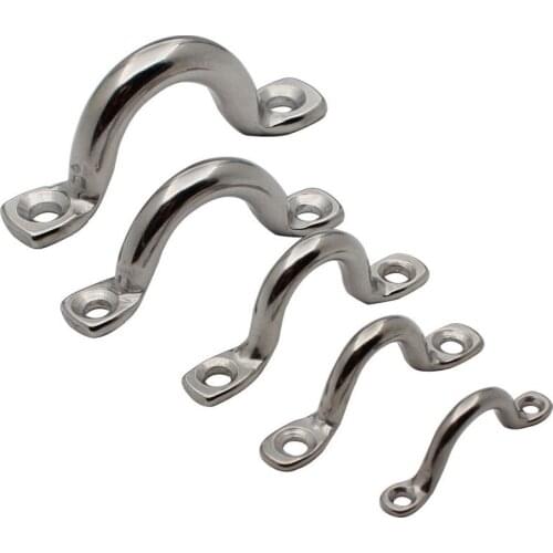 10PCS/LOT 304 Stainless Steel Hump Handles Bow Yacht Handle Fixed Door Handle Pull Buckle