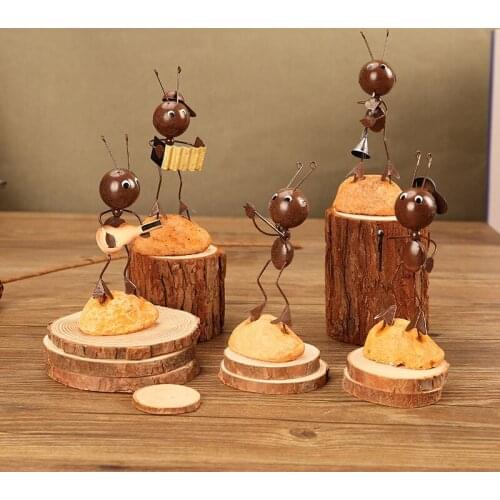 2019 Reminiscence Retro Ancient Metal Ants Small Ornaments Music Models Surprising Household Decorating Figurines & Miniatures