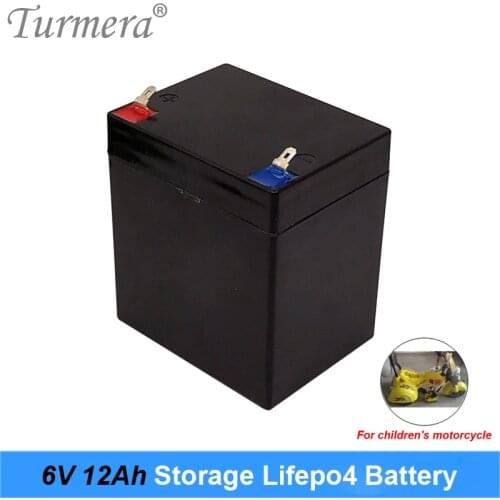 Turmera 6V 6AH Lifepo4 Battery Replace Storage Batteries for Children Electric Car and Motorcycle Electronic Emergency Light Use