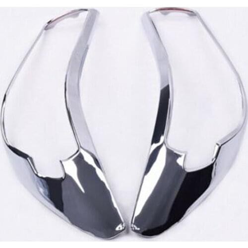 For Toyota hilux revo chrome accessories headlights front cover trim for toyota hilux 2015 2016 2017 deluxe versions car