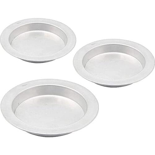 ALUMINUM GRAY KADAIFI DESSERT PLATE 6 PIECES 12cm CELEBRATION INVITATION DISHES DELICIOUS