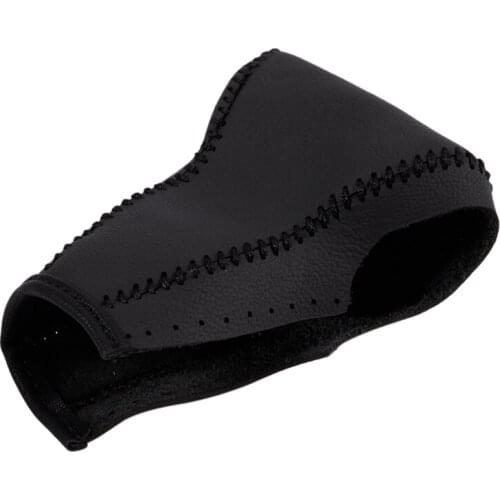 Car Gear Shift Cover, Leather Shift Lever Cover Fit for Honda 2017 CRV,Pack of 1 Piece Black Leather Cover Gear Shifter Knob