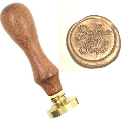 Bedzie Sluh We get married Wax Stamp NAME stamp wood handle,wax beads spoon DIY Retro Stamp,Personalized Wax Seal custom design