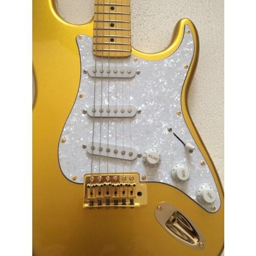 Electric guitar / poplar gold powder, gold accessories, shiny high-end guitar / customizable Chinese electric guitar