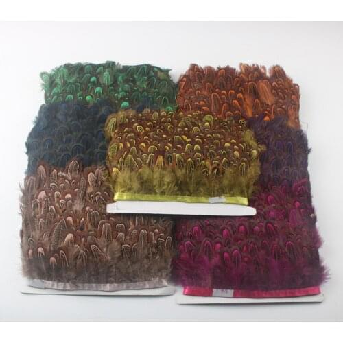 Beautiful Pheasant Feather Trim Trimming Trims for Carnival Costume Accessories Diy Dress Wedding DIY Plumes