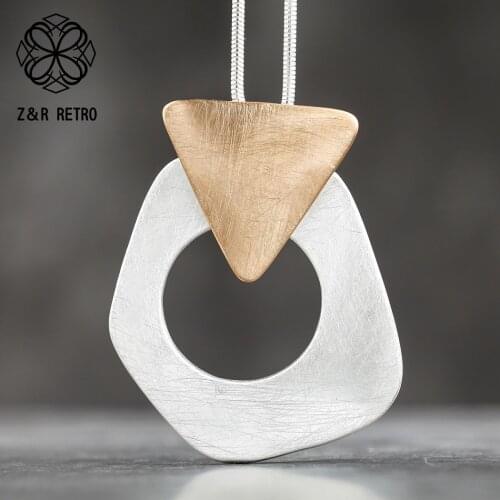 Trendy Pendants & Necklaces Link Chain Necklace Women Vintage Fashion Pendants Handmade Clothes Accessories Fashion Jewelry Gift