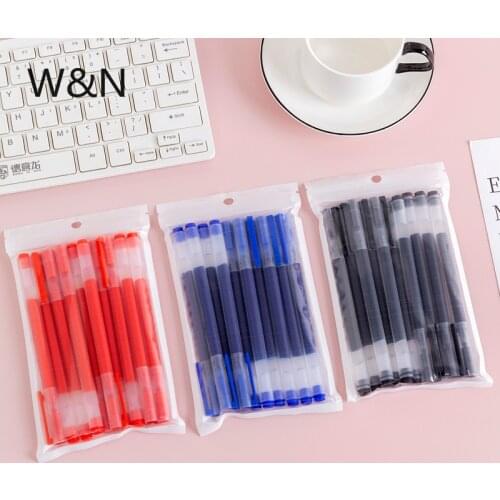 10PCS/bag Gel Pens Set Large Capacity Ink Refill 0.7mm Blue Red Black Gel Pen Writing Stationery Kawaii School Office Supplies