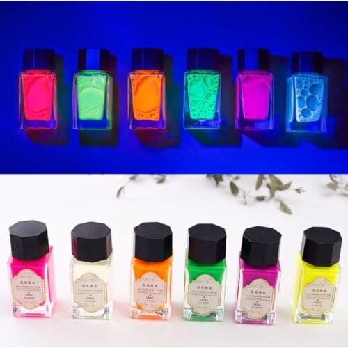 18ml Non-Carbon Magic Invisible Ink for Fountain Glass Dip Pen Creative Fluorescent Ink Graffiti UV Light