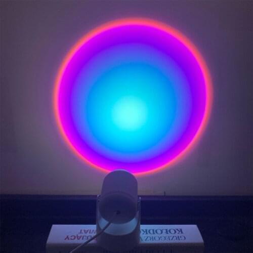 Night Light Projector LED Light Background Home Wall Art Decor 90 Degree Rotating Romantic Atmosphere Lamp With 1Meter USB Cable