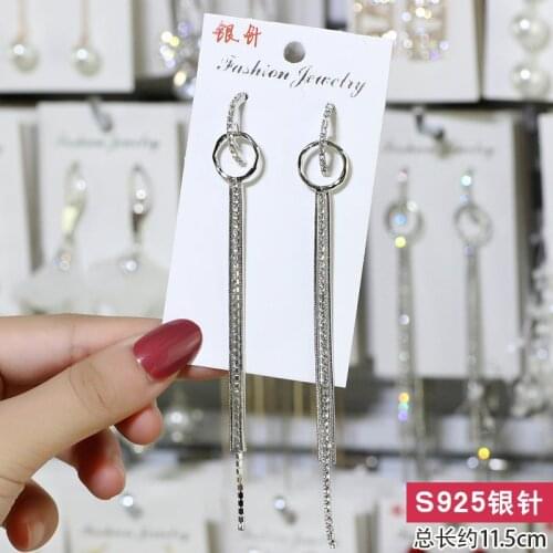 2020 New Women Fashion Hot Sale Earings Jewelry Chain Tassel Geometry Long Earrings Oorbellen Earrings For Women Brincos Gifts