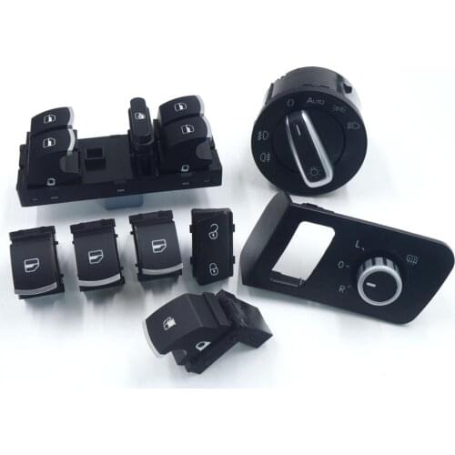 Headlight Switch Fog Head Light Lamp Knob for VW / Volkswagen Caddy Touran 2003-2015 5ND941431B 3C8941431A 1K4959857B