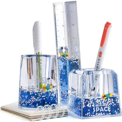 Astronaut Suspension Home Decore Decorations Accessories Space Starry Sky Gift Cute Cartoon Anime Triangle Pen holder Ruler