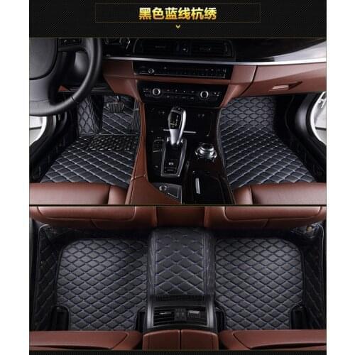 Custom LHD/RHD Waterproof Anti-dirty Leather Car Floor Mats For BMW 3 Series E46 E90 2005-2012 E91 E92 2006-2010 E93 2007-2014