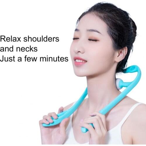 Neck Roller High Elasticity Anti-Slip Manual Pressure Point Therapy Neck Massage Relieve Tool for Home Use fitness equipment