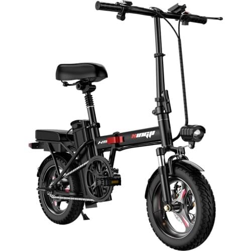 Mini Folding Electric Bike 14inch New Smart Electric Bicycle 48V 15Ah large Battery city ebike 350W Powerful Mountain bike