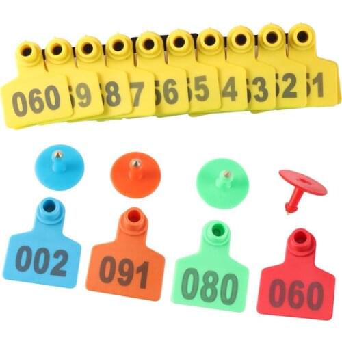 Pig ear signage No. 001-500 Copper head earrings Pig equipment Animal Identification cards Free shipping