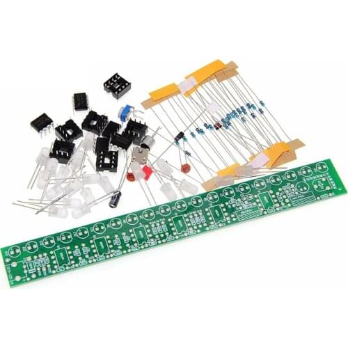 Taidacent 5 Pc Sound Control USB Audio Spectrum Light Led Music Audio Spectrum Car Volume Level Indicator Display Production Kit