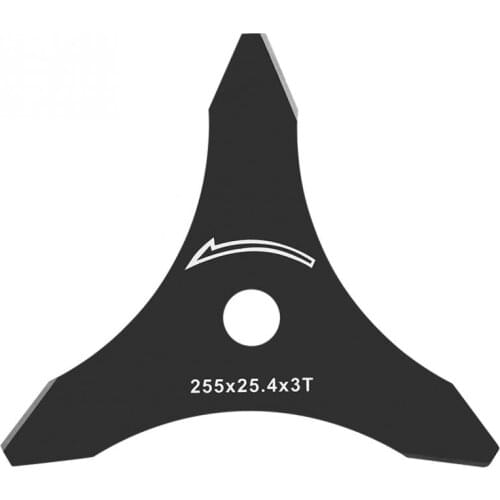 10 Inch 3T Brush Cutter Trimmer Blade Brush Cutter Blade 3 Tooth Replacement for Grass Trimmer Garden Tool Parts Blade Strimmer