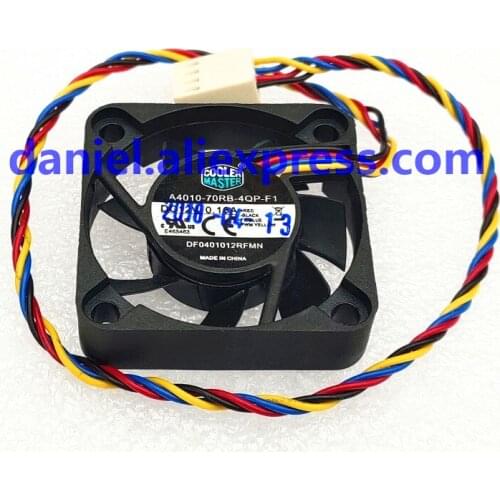 Original A4010-70RB-3QN-F1 DF0401012RFMN 4010 4CM 12V 0.16A 4-wire temperature control fan