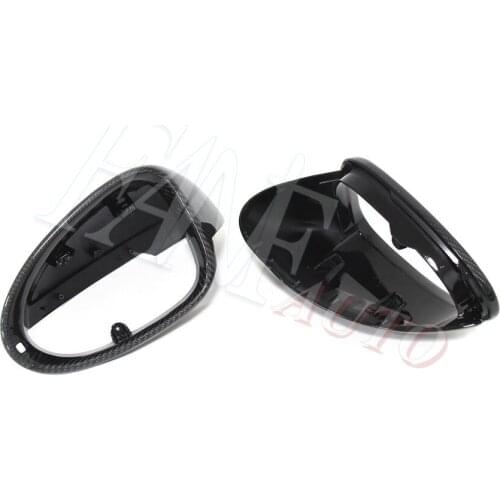 Replacement Real Carbon Fiber Rear View Side Mirror Cover For Porsche Macan 2014-2020