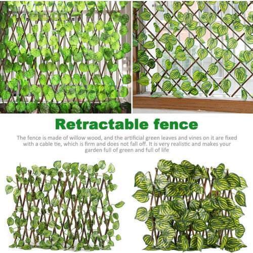 1Pcs Expanding Wooden Trellis Fence Decorate Shopping Malls, Ktv Bars, Restaurants, Parks And Other Green Vine Holiday Places