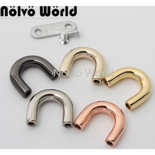 10-50 pieces 5 colors 20*17mm 3/8" inner rose gold new products U shape arch bridge for woman chains bag purse chains connector