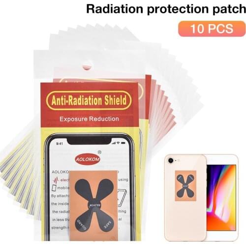 10PCS/Set Mobile Phone Radiation Protection Stickers Quantum High Release Negative Ion Radiation Stickers for Smartphone Home Ra