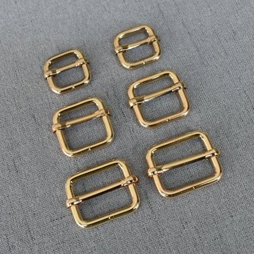20 Pcs/Pack 15mm 20mm 25mm Webbing Metal Adjuster Slider Rucksack Bag Handbag Cat Dog Collar Sewing Accessories Purse Straps