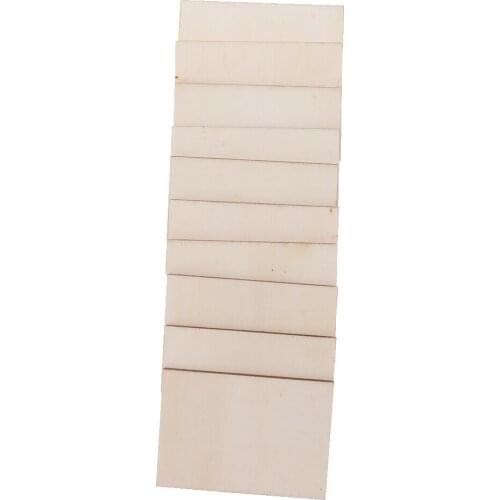 20pcs 70x49mm Blank Wood Business Card Name Card Pyrography DIY Wood Plaque