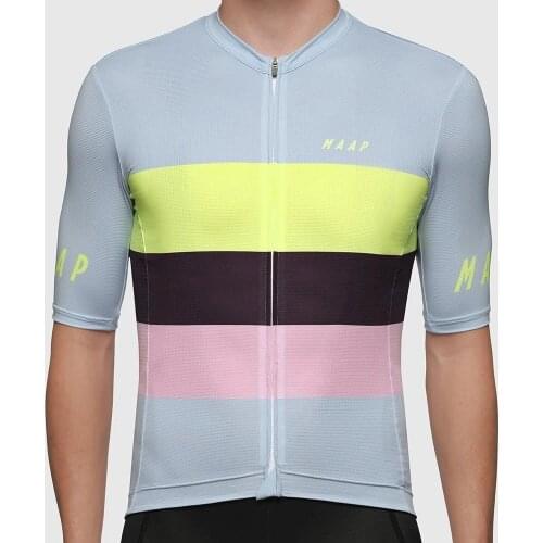 2020 MAAP Cycling Jersey Short Sleeve Bicycle Clothes Maillot Ciclismo MTB Bike Wear Male Breathable Racing Bicycle Jersey Tops
