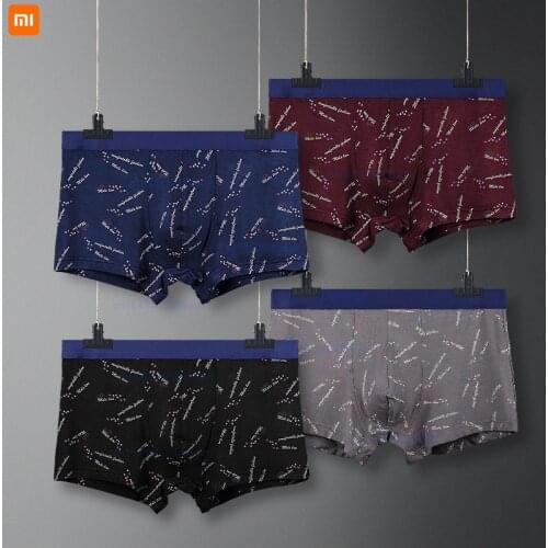 4-pack modal mens underwear sexy mid-waist breathable mens boxer shorts boxer shorts for xiaomi youpin smart home