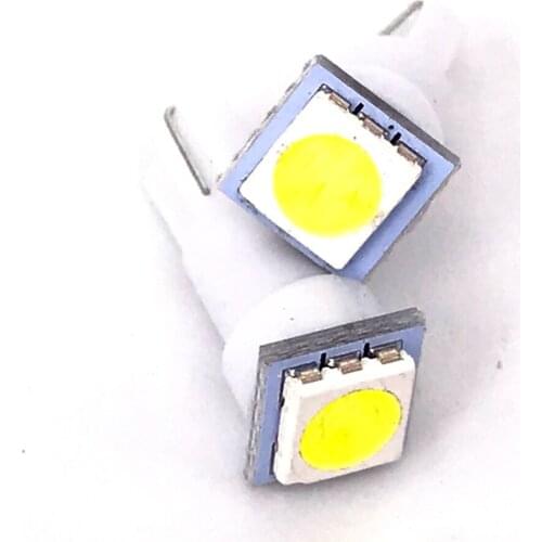 100 X Car T5 74 5050 SMD 1 LED Instrument lamp Dashboard Reverse Light Clearance Bulb DC 12V New 7 colors car accessories