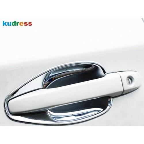 Side Door Handle Cup Bowl Cover Trim For Subaru Outback 2015 2016 ABS Chrome Decoration Frame Sticker Car Styling Accessories