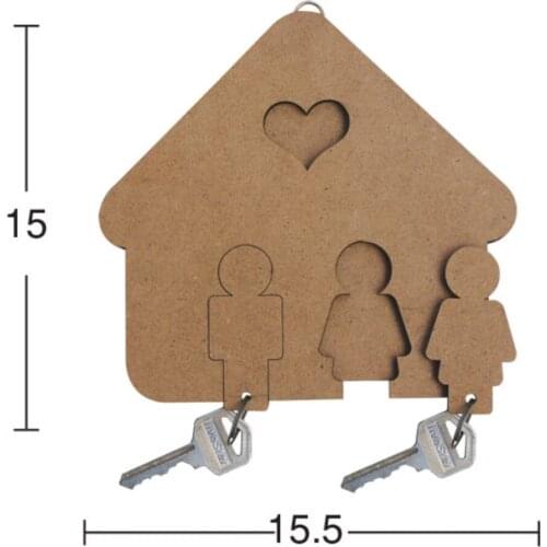 A030 Co Keychain, Dyeable Raw Wood Mdf Key Chain