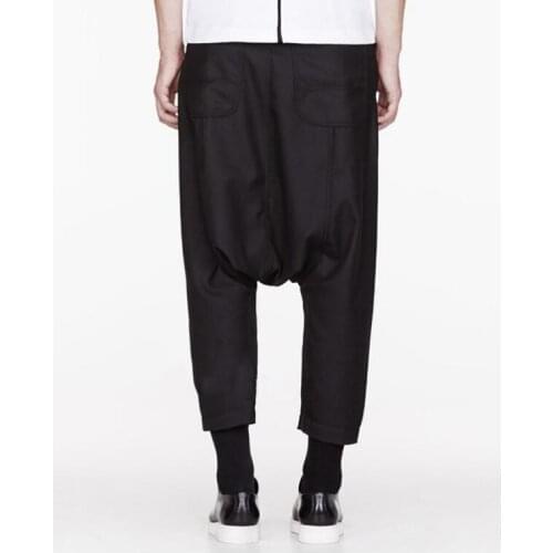 Low Crotch Pants Men Nine Pants Cross-pants Men And Women Fashion Personality Long Trousers New Fashion Plus Size Costumes 28-44