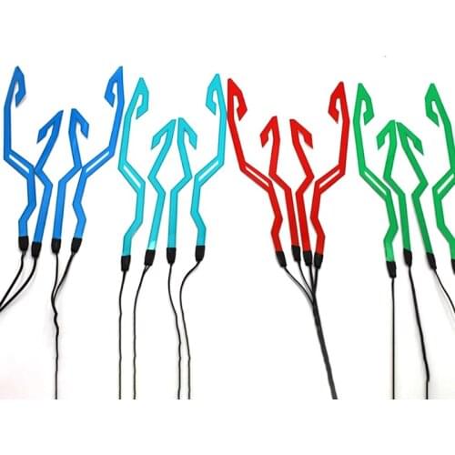 Helmet Decoration Light Bar Sticker Helmet LED Cold Light Stripe Luminous Decals Helmet Accessories Light W91F