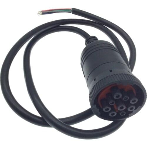 Diagnostic cable plug 9pin cable opening line J1939-9PIN connector for cummins housing