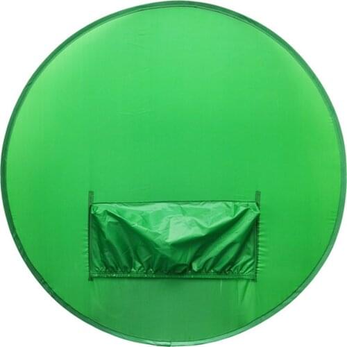 Circular Green Screen Backdrops Single Layer Photography Background Portable Fold Reflector For Live Broadcast Video Studio