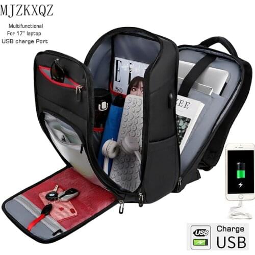 Multifunction Swiss Backpack Men Fashion Usb Charging Travel Bag Waterproof Anti-Theft 17 Inch Laptop Back Pack For Teenage Sac