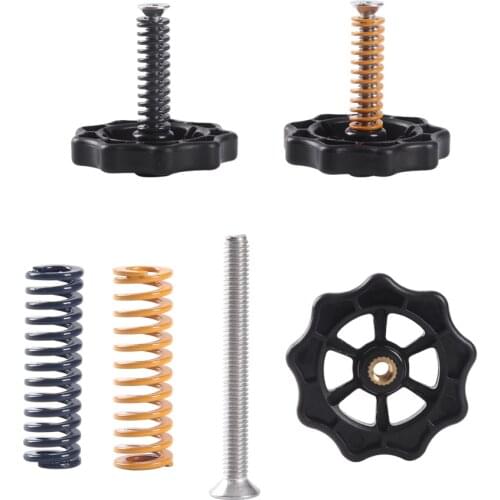 Hot Bed Spring Leveling Kit Adjustment Nut+Springs+M3*40 Screw Heatbed Kit For 3D Printer Ultimaker 2