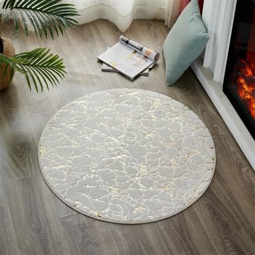 Nordic Light Luxury Carpet Home Decor Area Rugs for Room Extra Comfy Nursery Rug Small Circular Carpet Modern Shaggy Circle Rug