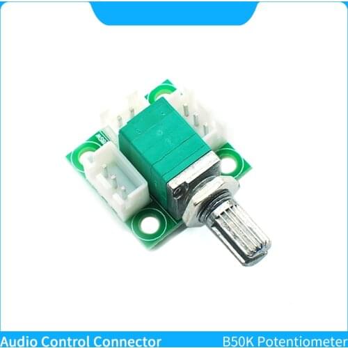 B50K Potentiometer Audio Control Board With Switching R09 Type Potentiometer Signal Input/Output DIY Chassis Extension Adapter