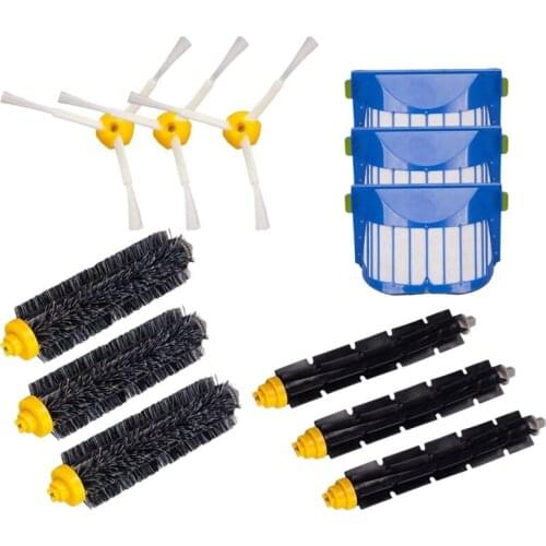 Replacement Accessories Kit for IRobot Roomba 600 Series 675 690 680 671 652 650 620 Vac Part Filter Roller Brush 12 Pcs