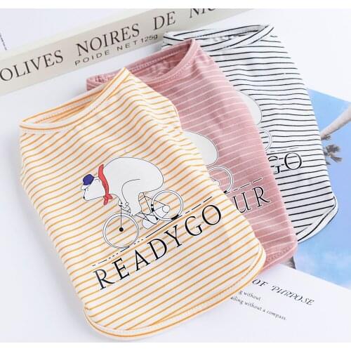 Dog Vest Clothes Spring Summer Pets Outfits Cooling Clothes for Small Dogs Pet T shirt Soft Puppy Dogs Clothes Shirts 087