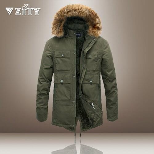 ZITY Men's Long Parkas