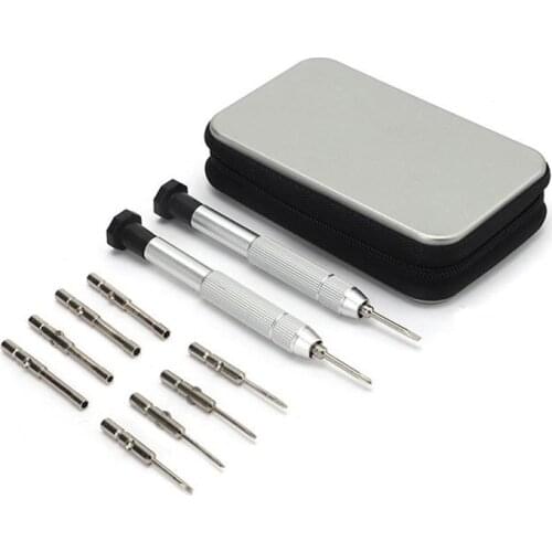 10+2 pcs Metal Glasses Precision Screwdriver Kit Watch Jewelry Eyeglasses Multifunction Repairing Tool sets Send With Zipper Box
